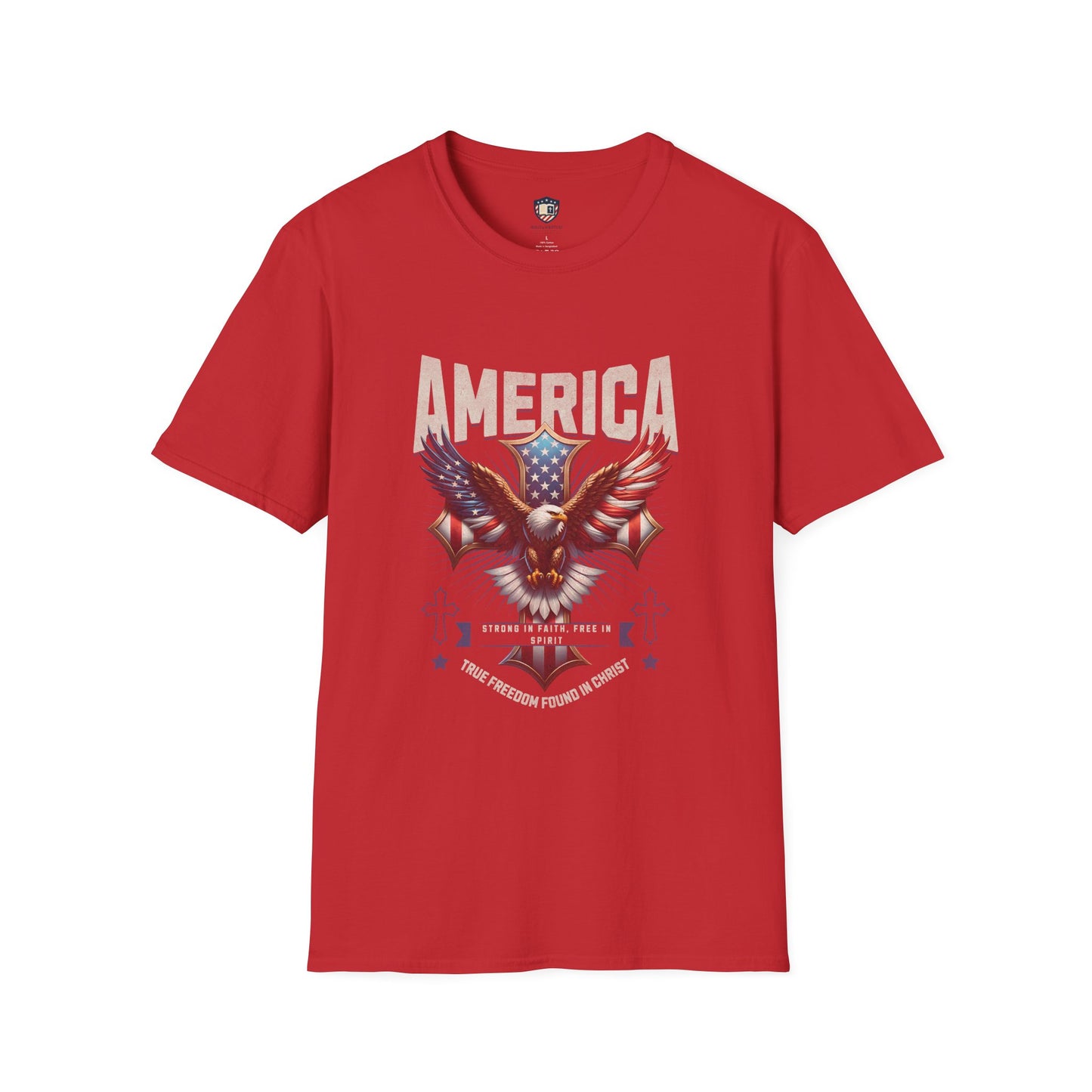 America Strong in Faith, Free in Spirit Unisex T-shirt