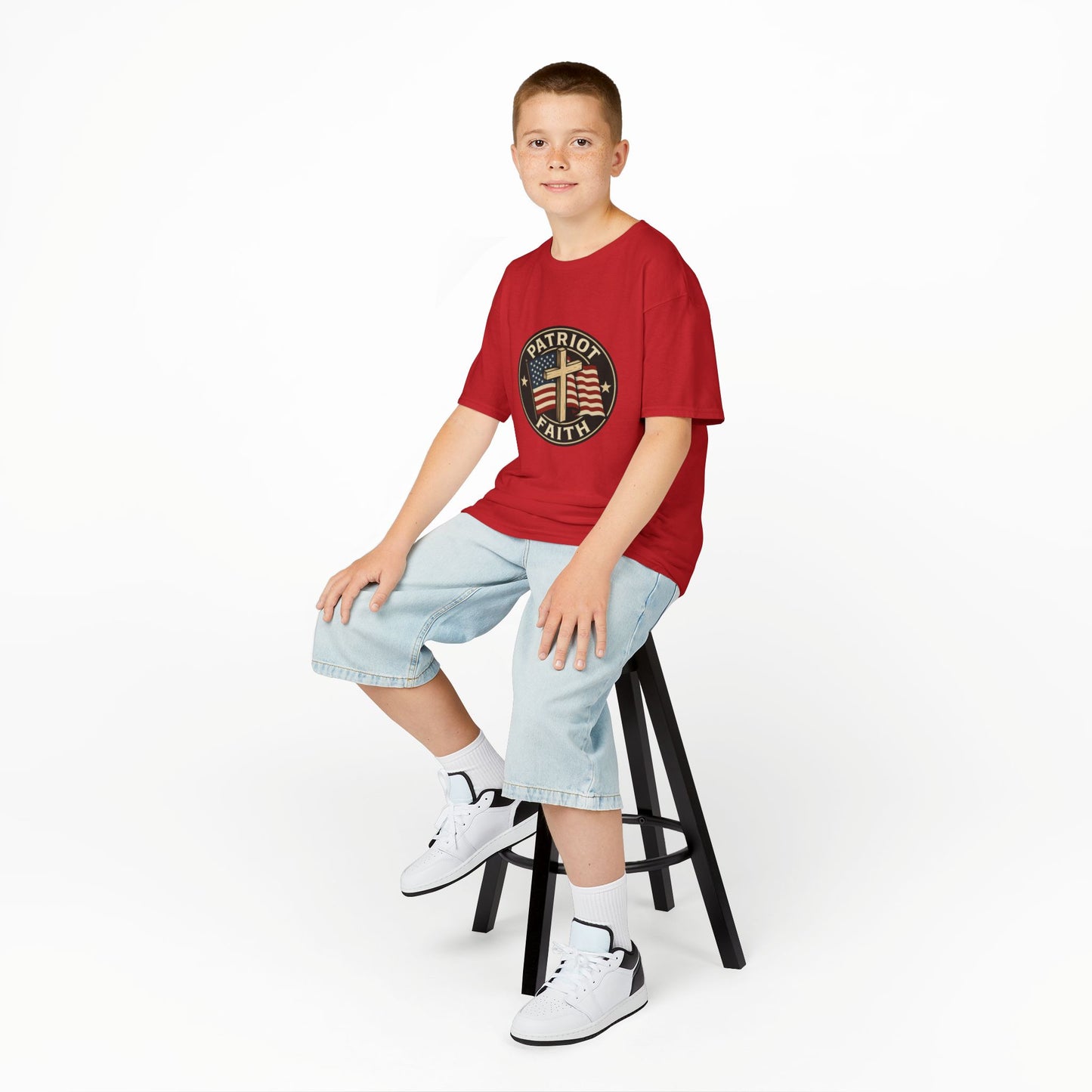 Patriotic Kids Tee - Faith & Freedom Everyday Wear