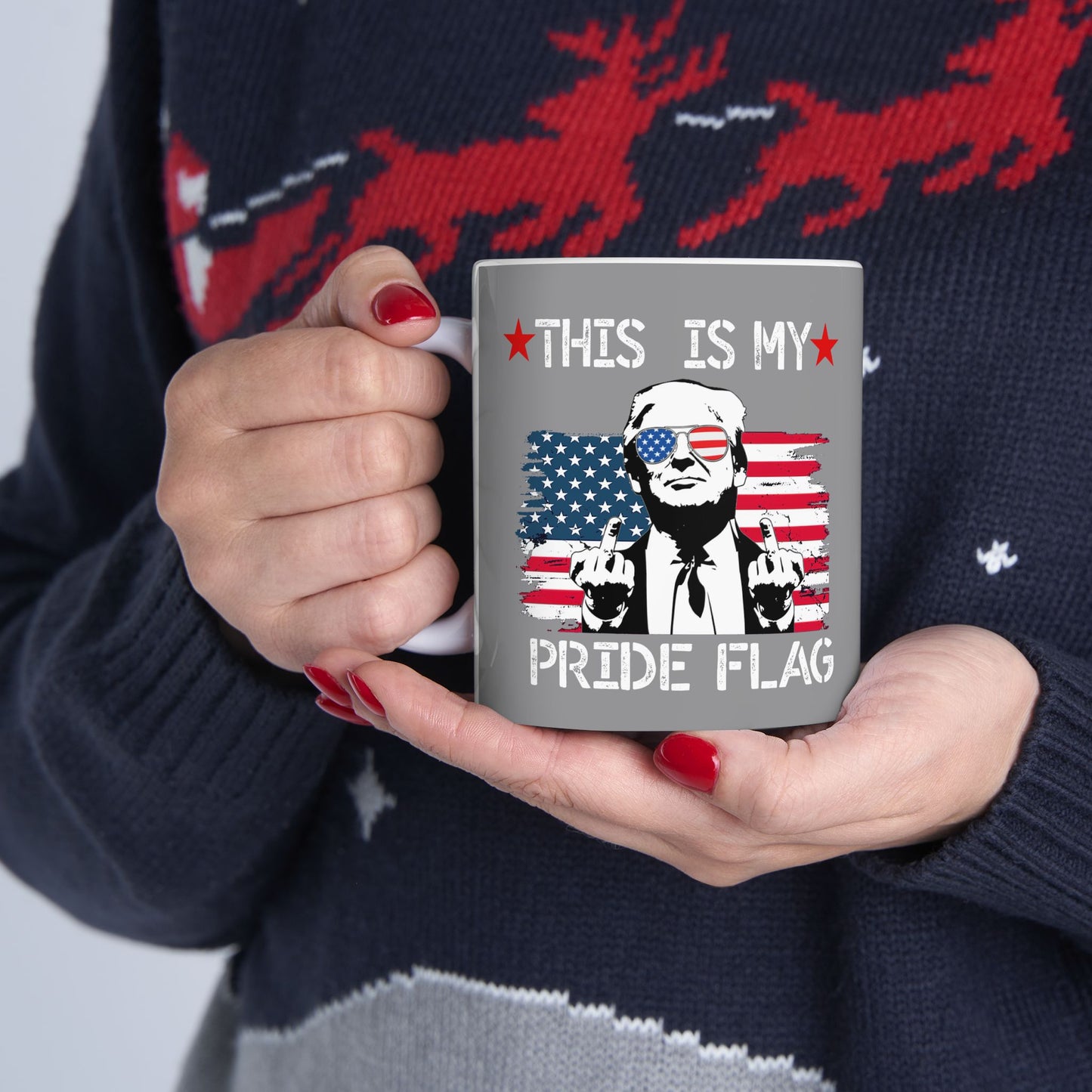 Trump This is My Pride Flag Coffee Mug