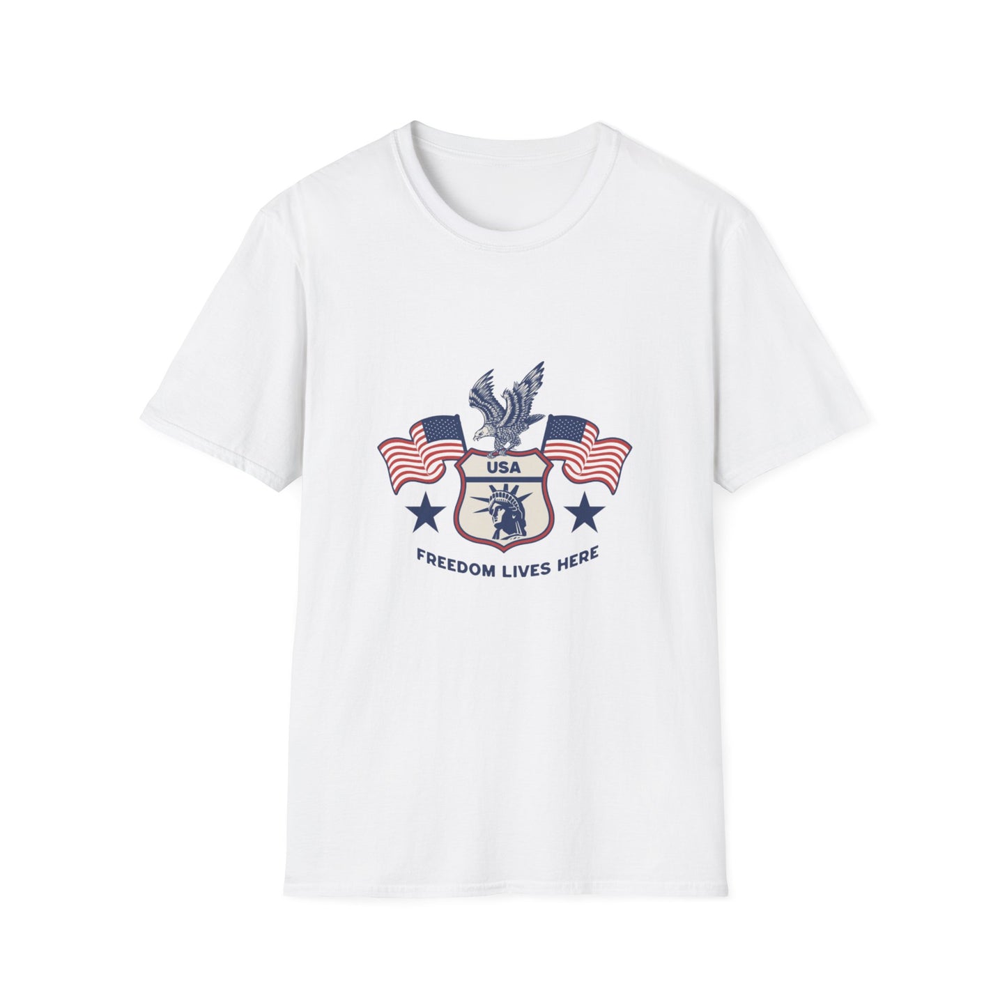 USA Freedom Lives Here Patriotic Unisex Shirt