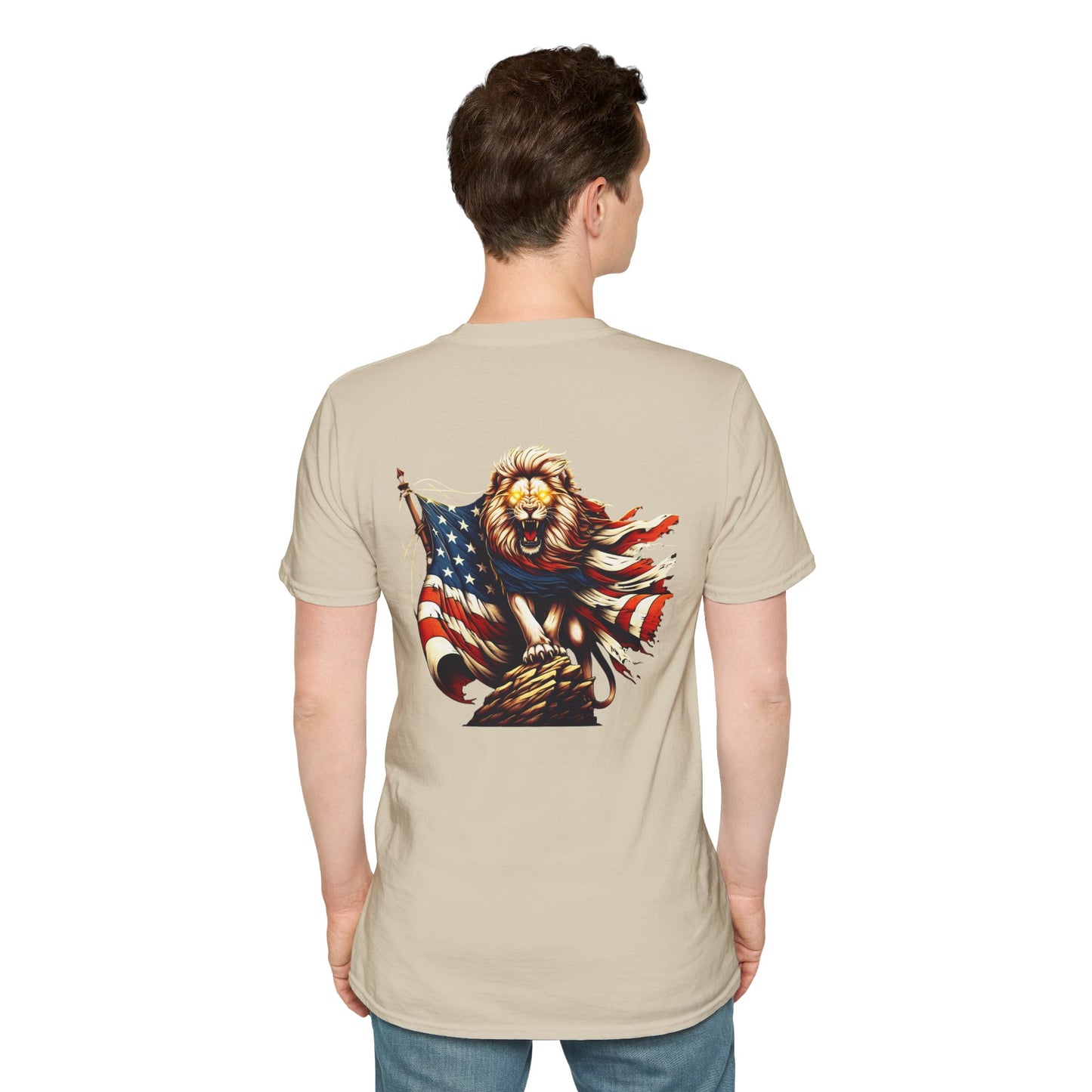 Lion of Judah USA Flag Unisex T-Shirt