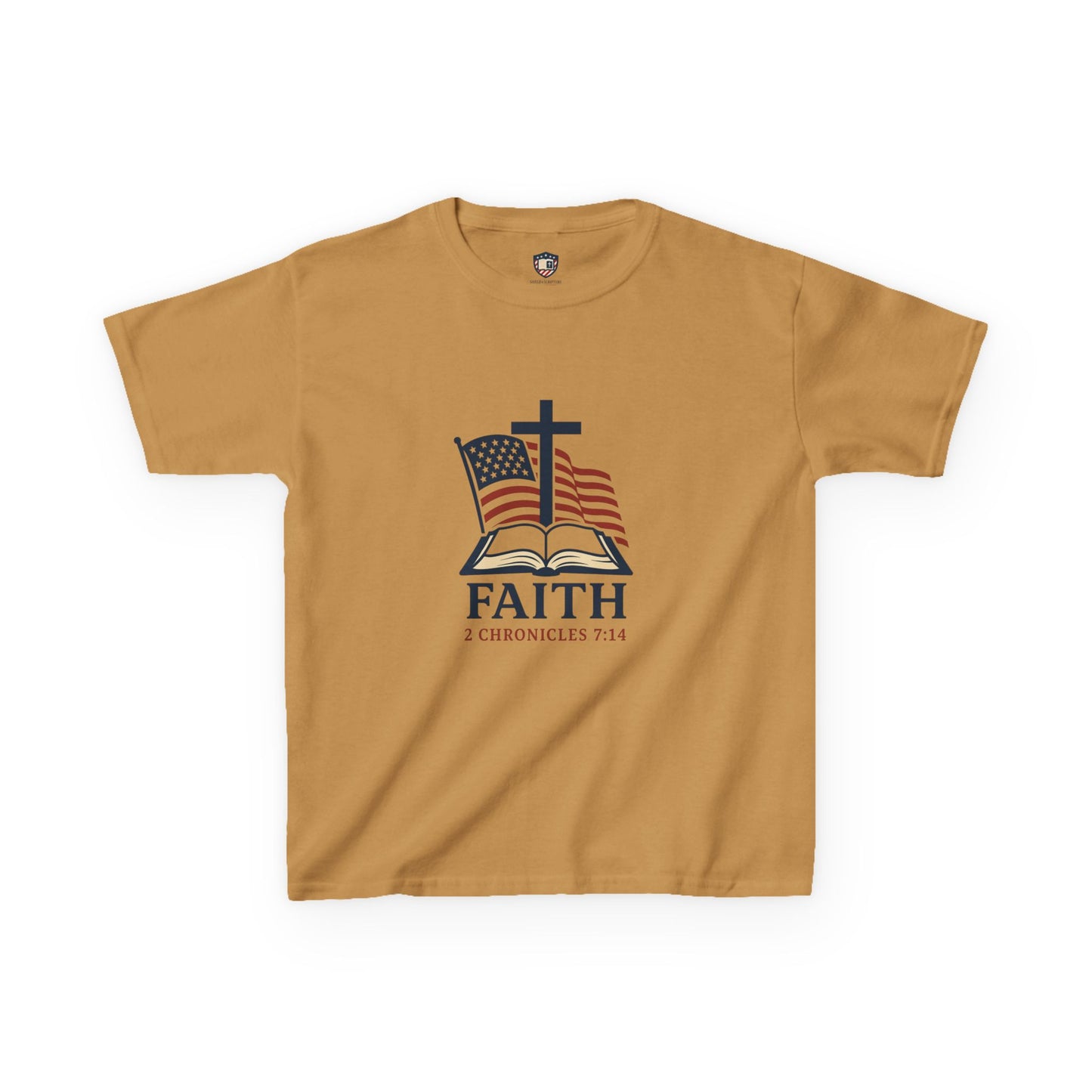 Faith & Freedom 2 Chronicles 7:14 Inspired Christian Kids Shirt