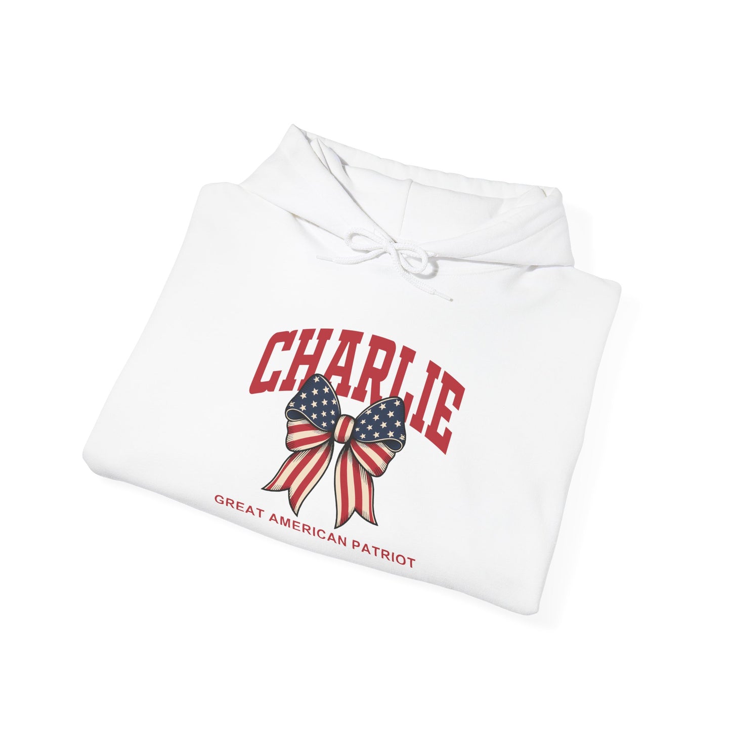Charlie Kirk Great American Patriot Themed Unisex Hoodie