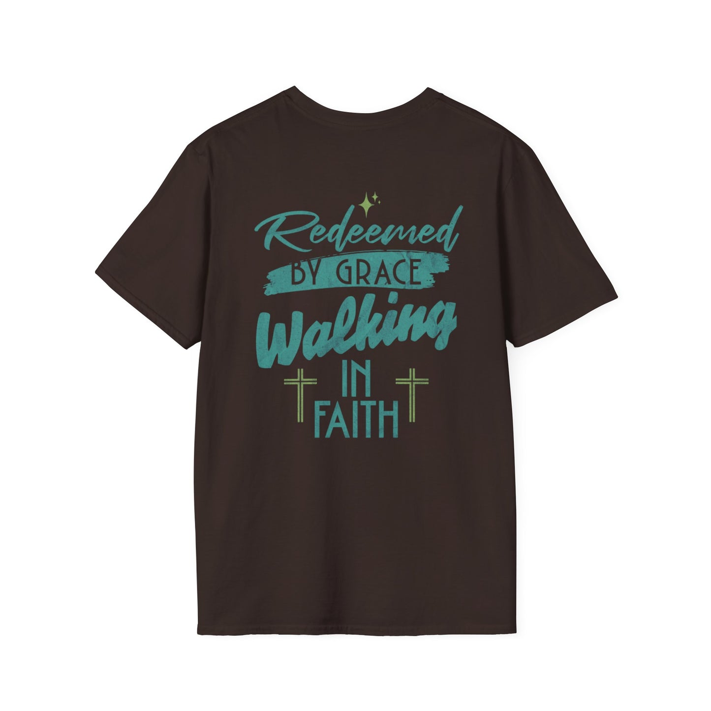 Redeemed by Grace Shirt Faith-Inspired Unisex Soft style T-Shirt