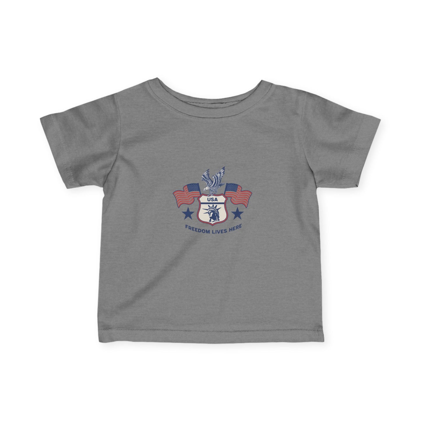 Patriotic Baby Tee, USA Graphic Toddler Shirt