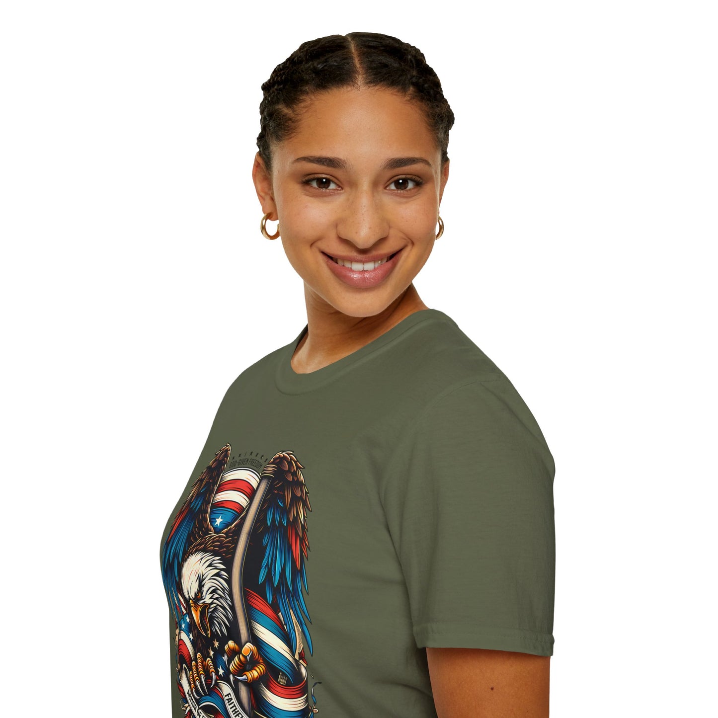 Patriotic Eagle Graphic Unisex T-Shirt
