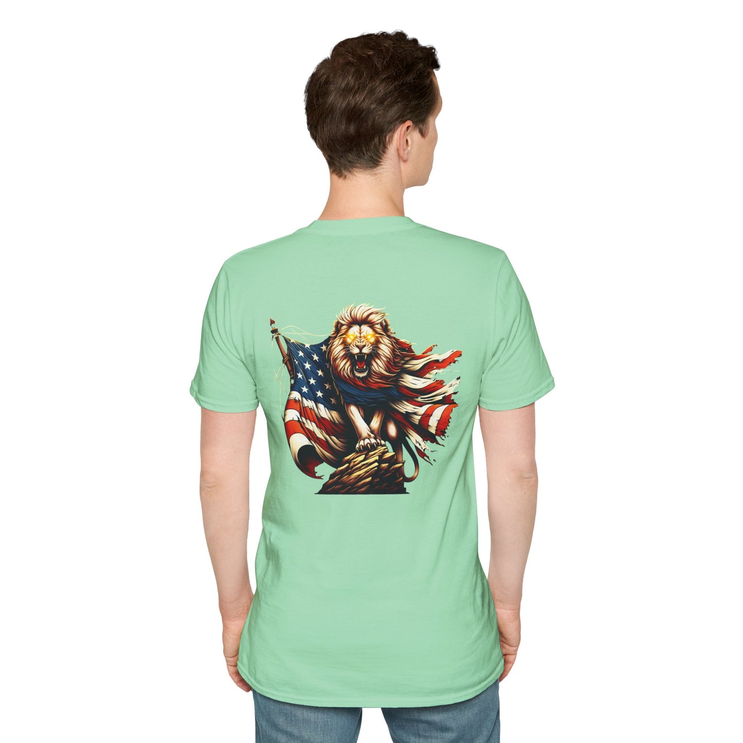 Lion of Judah USA Flag Unisex T-Shirt