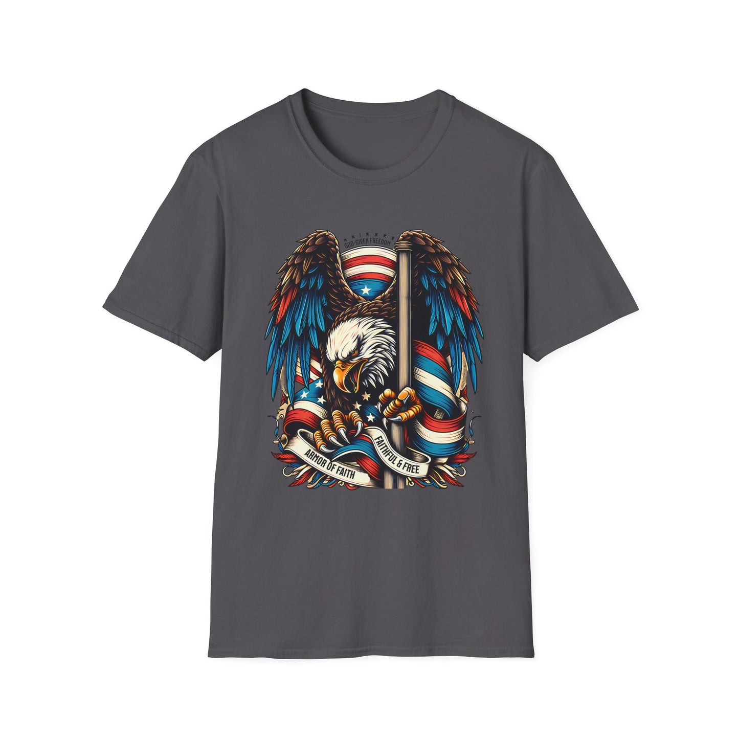 Patriotic Eagle Graphic Unisex T-Shirt