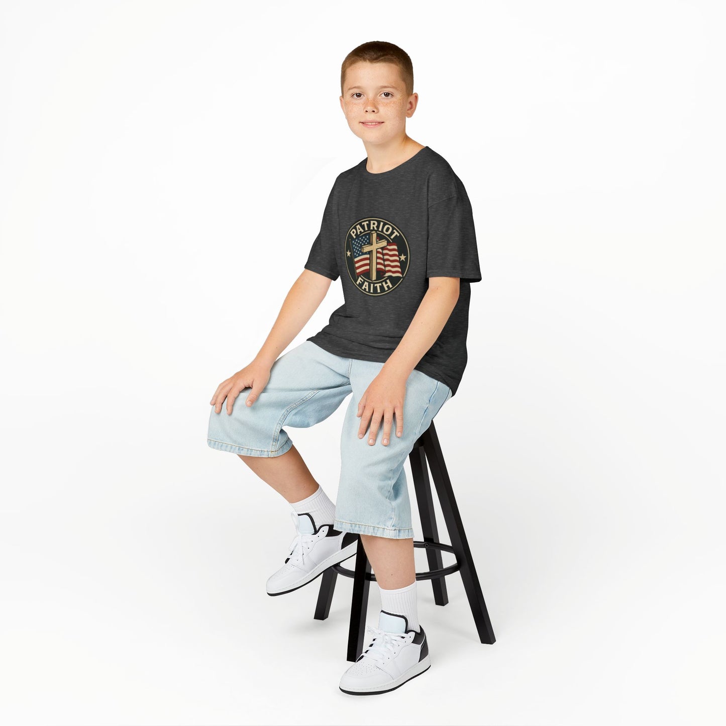 Patriotic Kids Tee - Faith & Freedom Everyday Wear