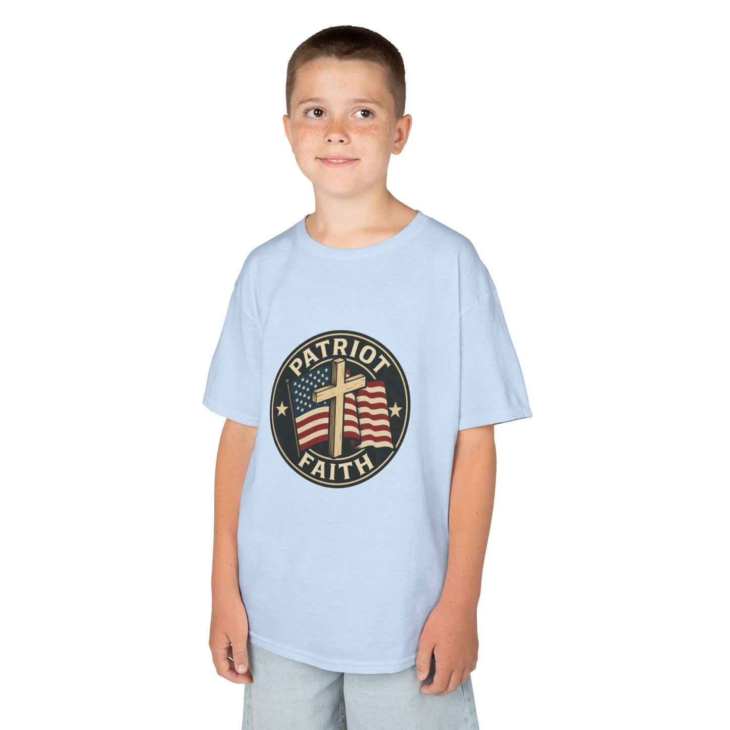 Patriotic Kids Tee - Faith & Freedom Everyday Wear