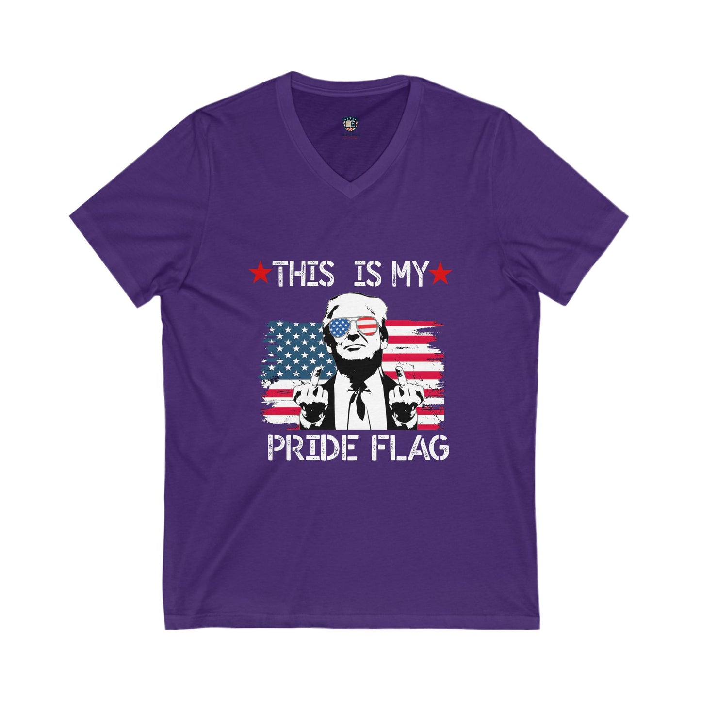 Trump This Is My Pride Flag Unisex V-Neck Shirt