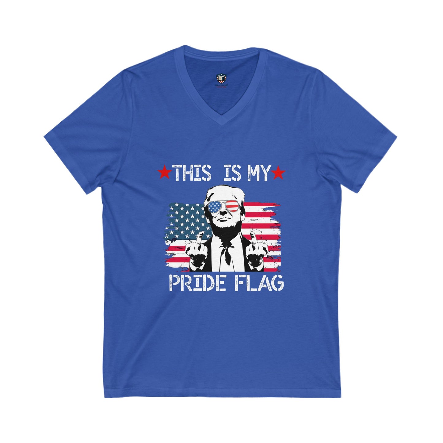 Trump This Is My Pride Flag Unisex V-Neck Shirt