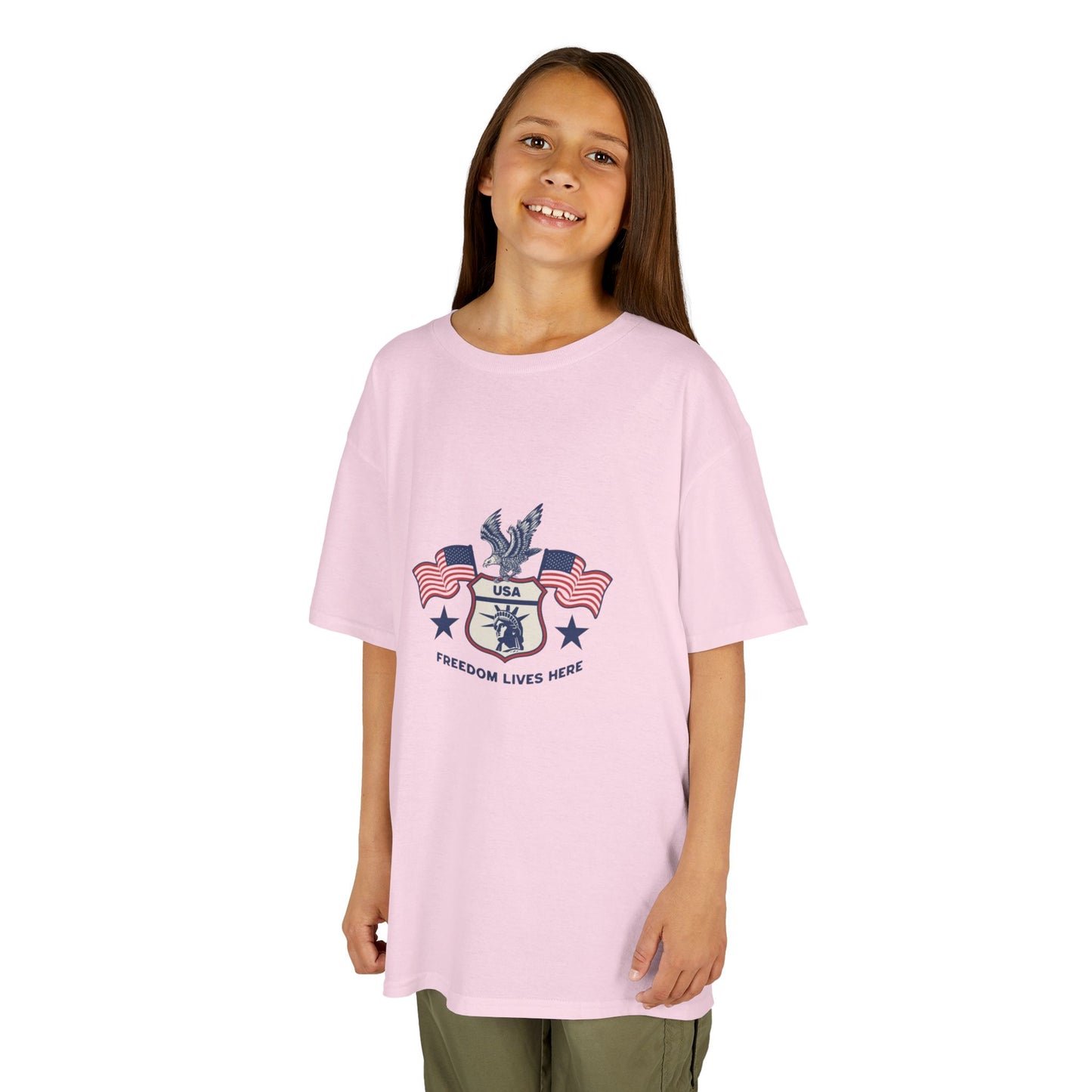 Freedom Lives Here Kids Tee for Boys and Girls