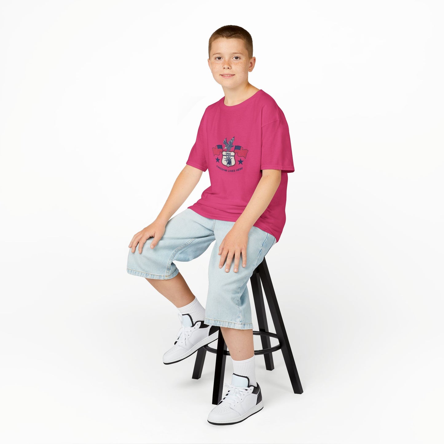 Freedom Lives Here Kids Tee for Boys and Girls