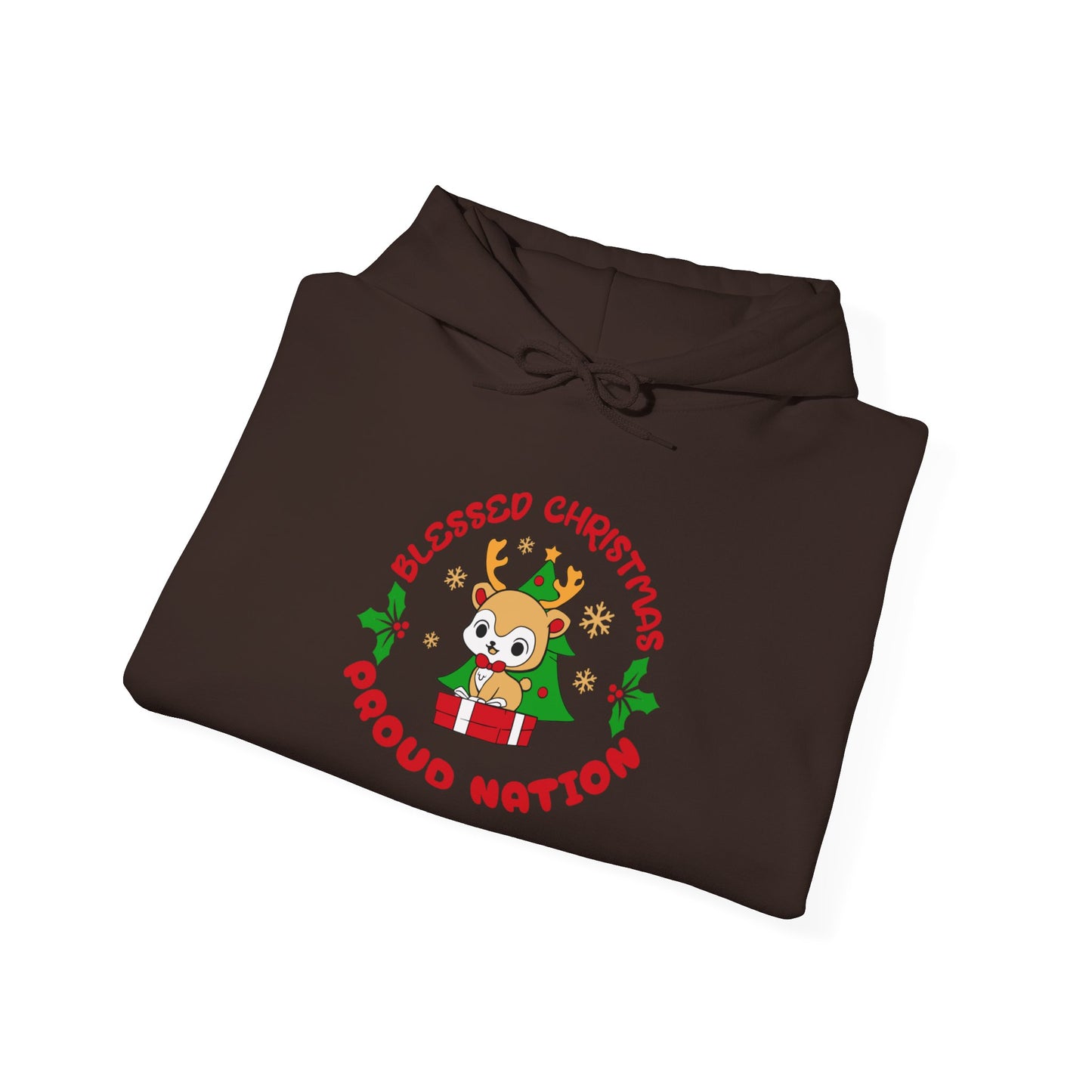 Blessed Christmas Proud Nation Design Unisex Hoodie