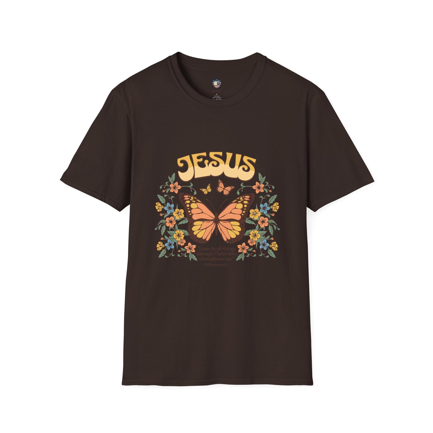 Jesus Butterfly Unisex Soft style T-Shirt