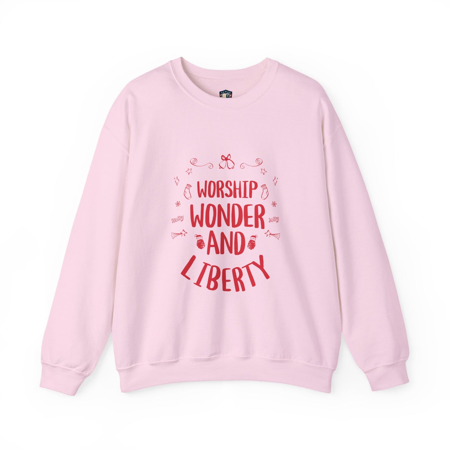 Worship Wonder Liberty Crewneck Unisex Sweatshirt