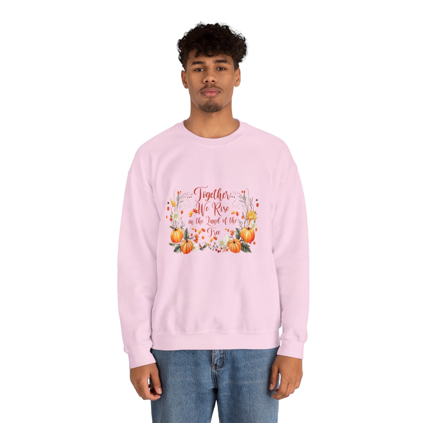 Fall Themed Unisex Sweatshirt - Together We Rise