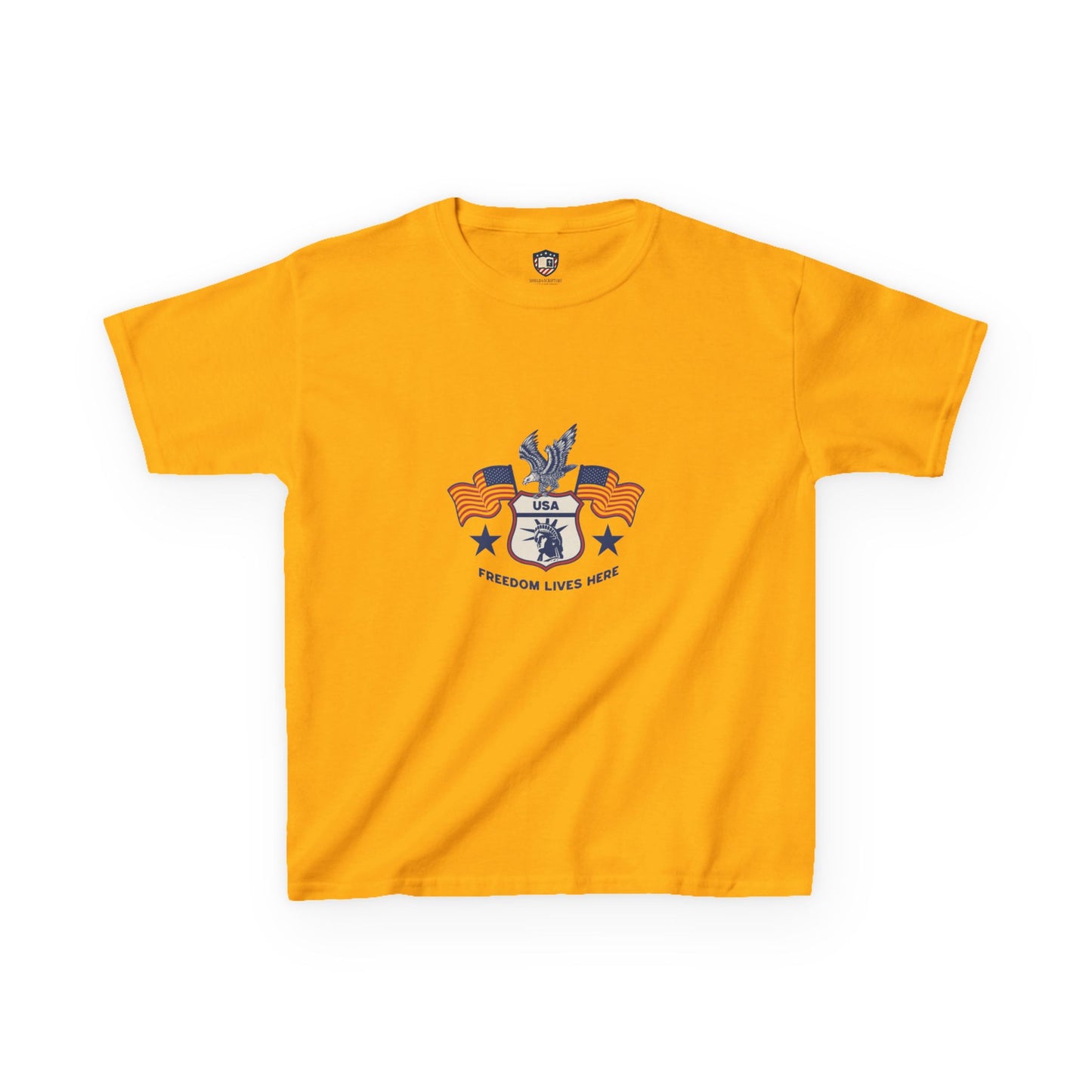 Freedom Lives Here Kids Tee for Boys and Girls