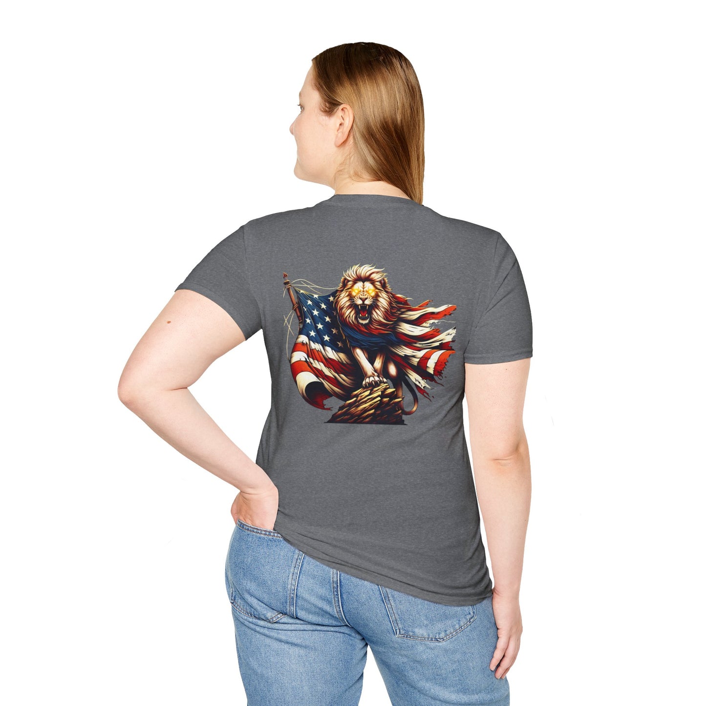 Lion of Judah USA Flag Unisex T-Shirt