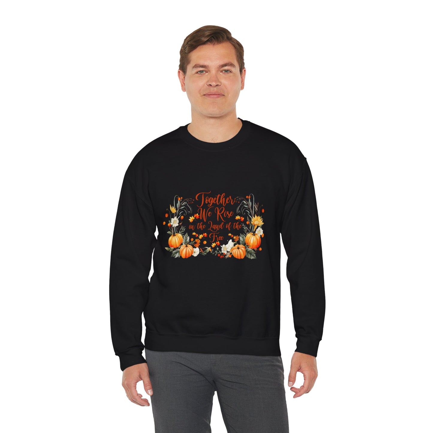 Fall Themed Unisex Sweatshirt - Together We Rise