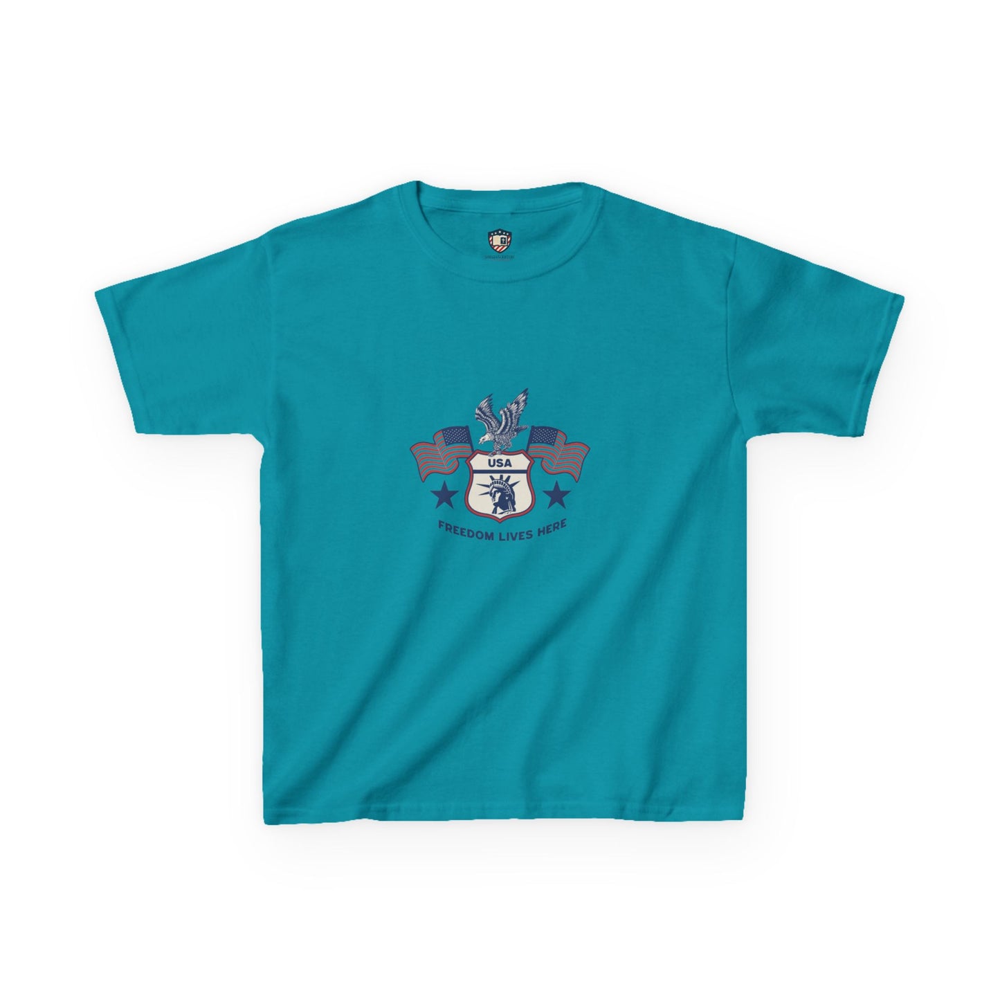 Freedom Lives Here Kids Tee for Boys and Girls
