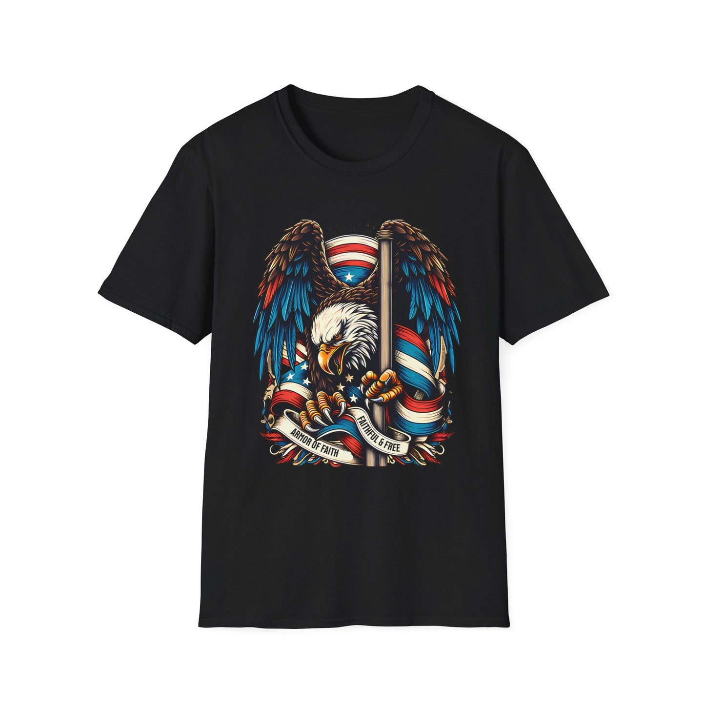 Patriotic Eagle Graphic Unisex T-Shirt