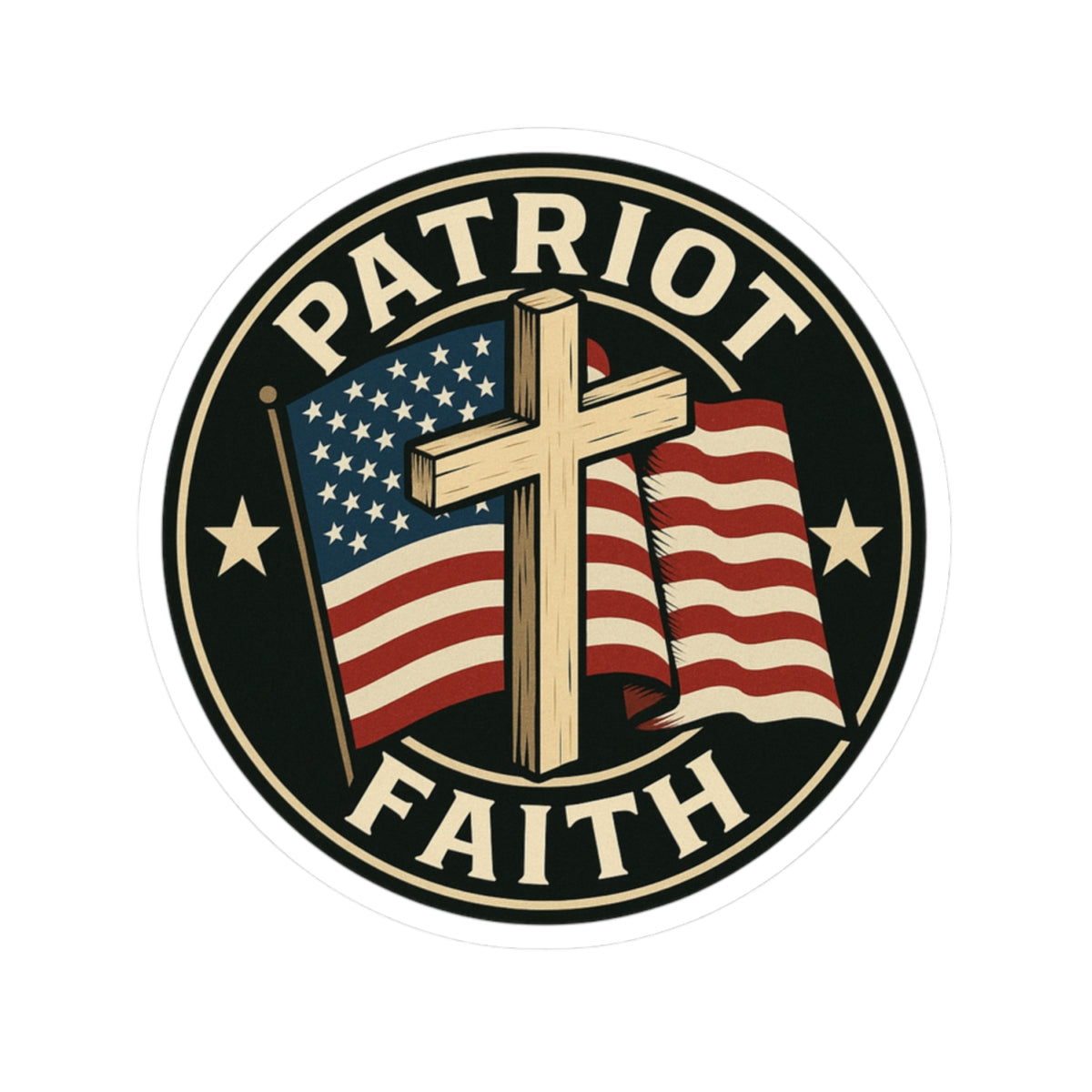 Patriot Faith Kiss-Cut Stickers