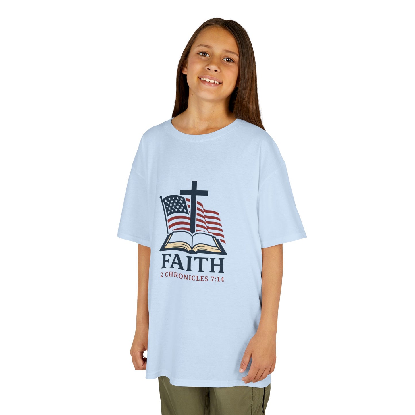 Faith & Freedom 2 Chronicles 7:14 Inspired Christian Kids Shirt