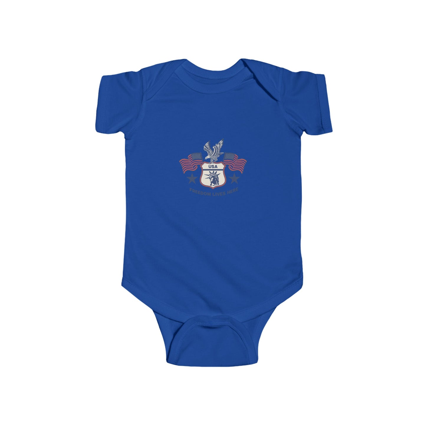 "Freedom lives here" themed Baby Bodysuit