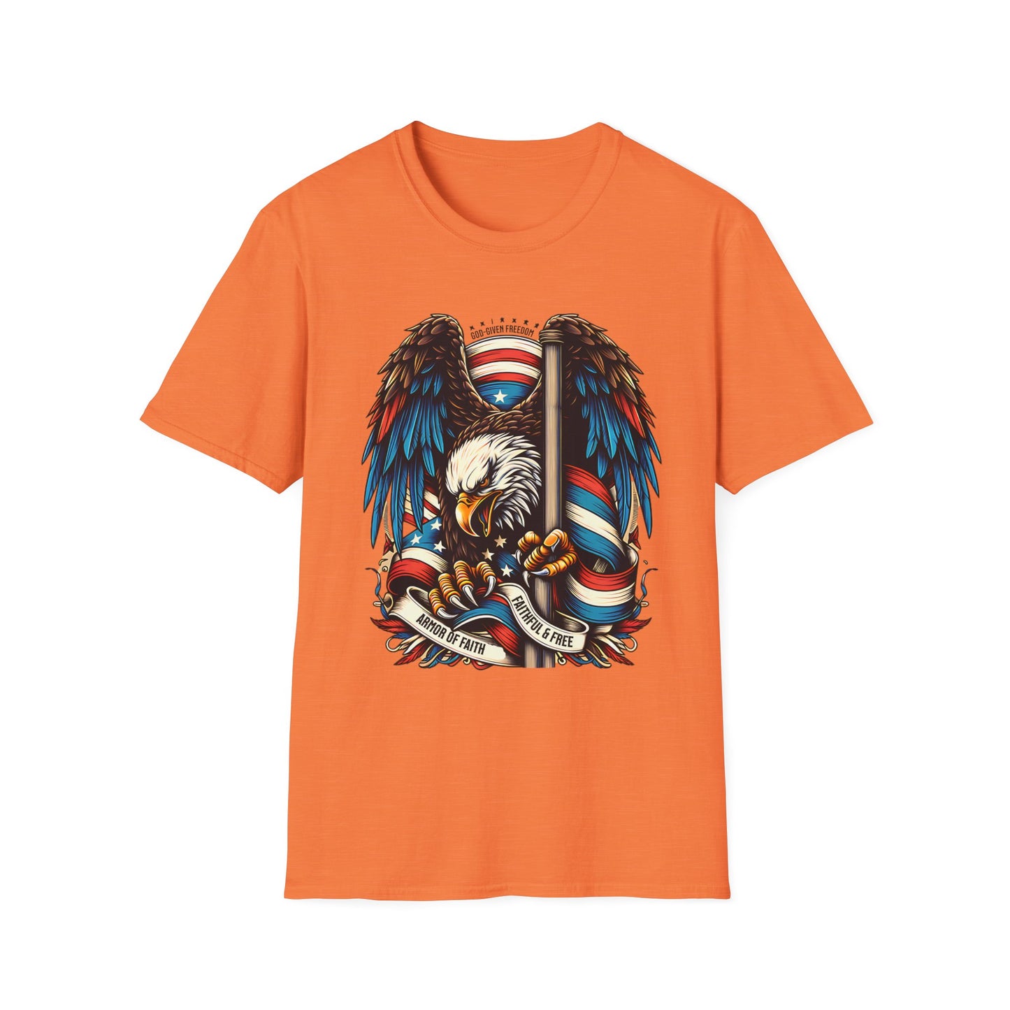 Patriotic Eagle Graphic Unisex T-Shirt