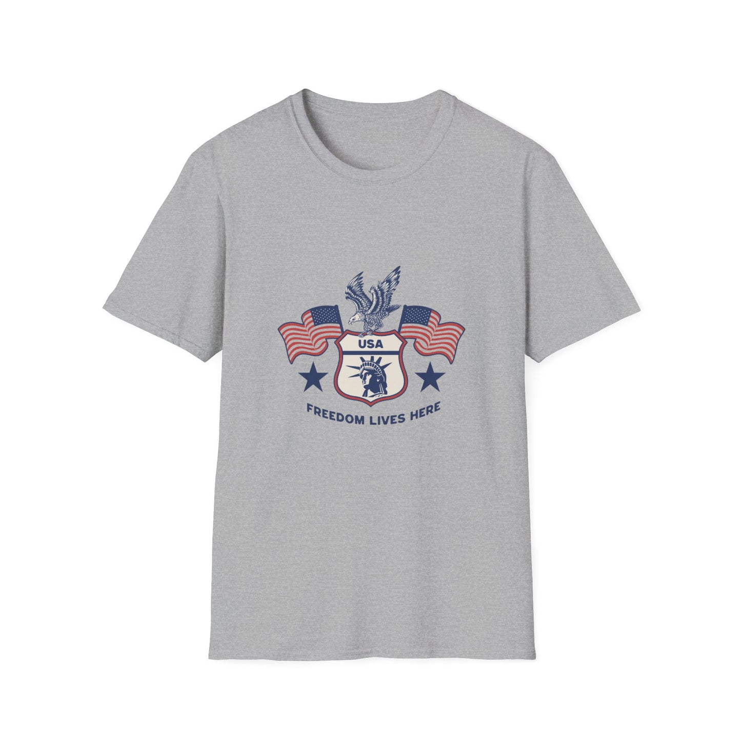 USA Freedom Lives Here Patriotic Unisex Shirt
