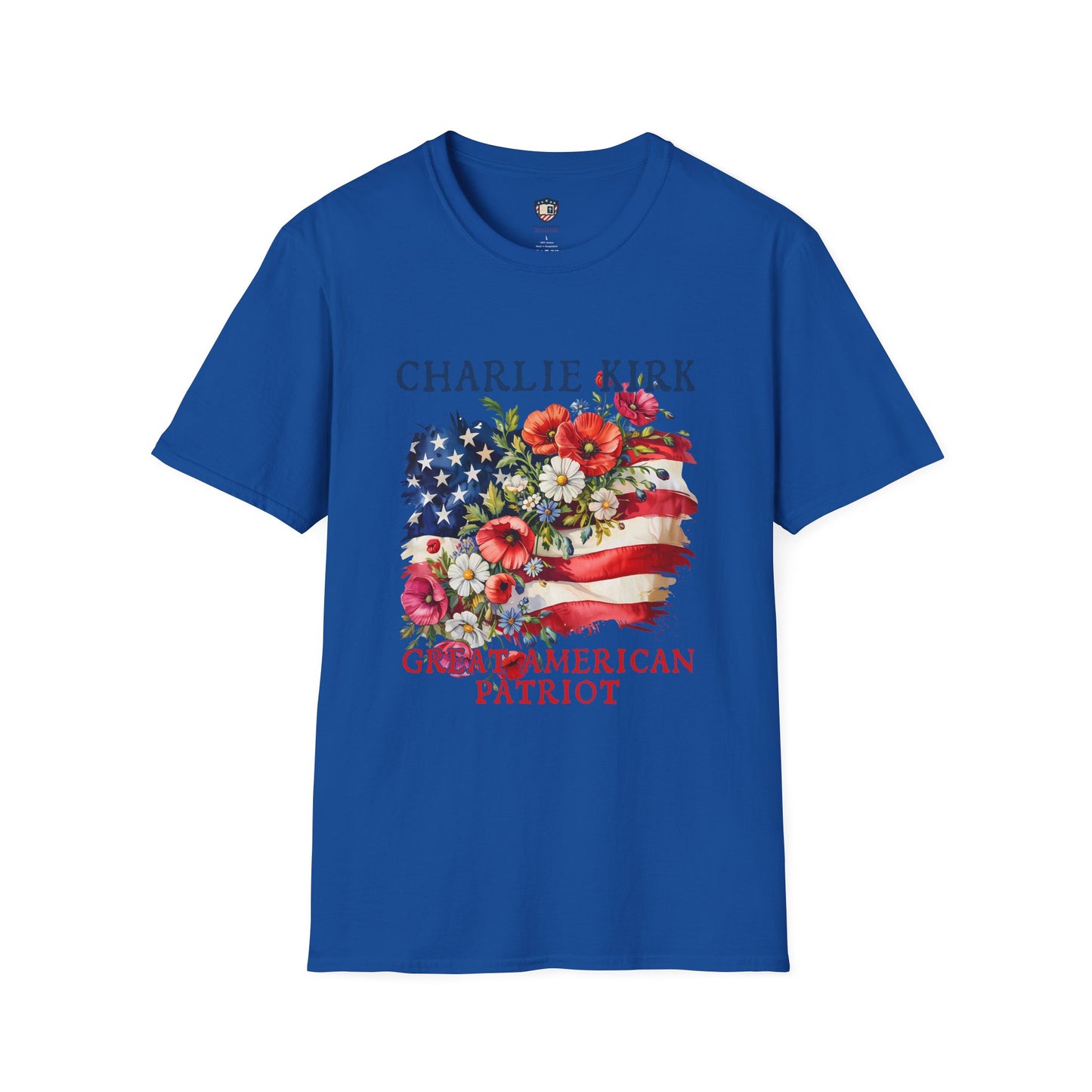 Patriotic Graphic T-Shirt, Charlie Kirk American Pride Unisex Tee