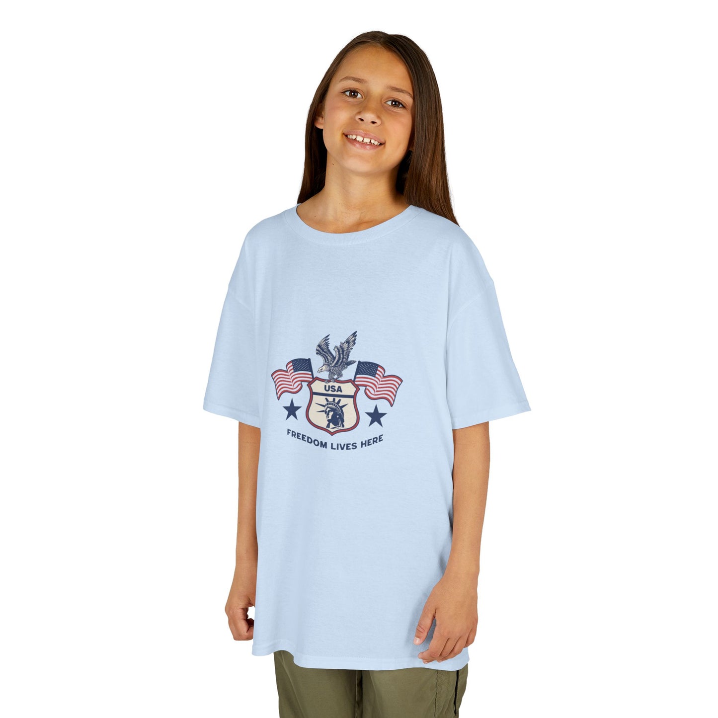 Freedom Lives Here Kids Tee for Boys and Girls