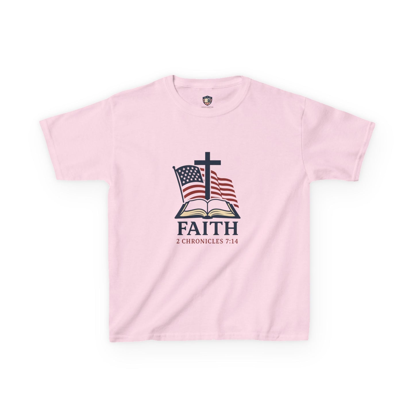 Faith & Freedom 2 Chronicles 7:14 Inspired Christian Kids Shirt