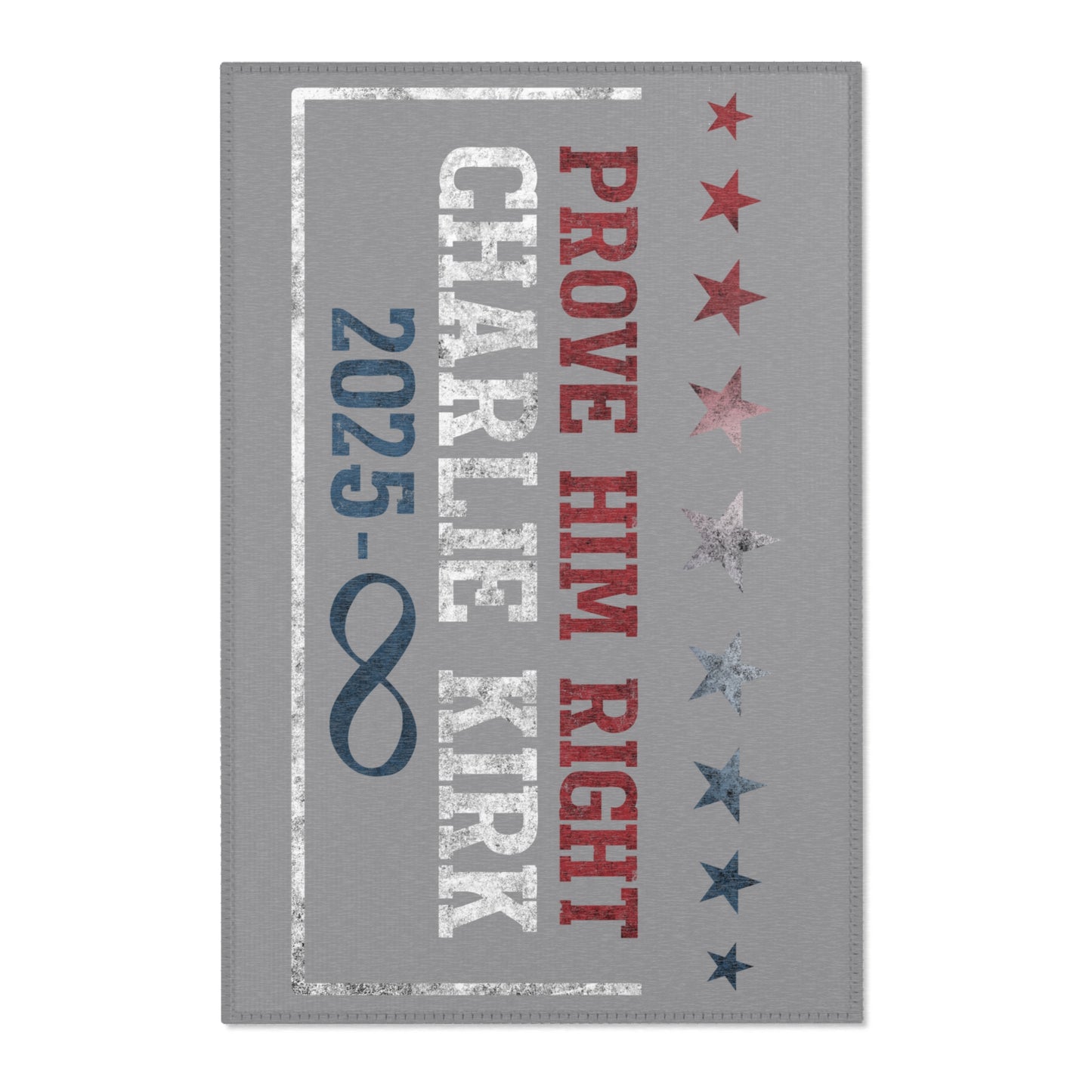 Charlie Kirk 2025 Area Rug, Prove Him Right Home Decor