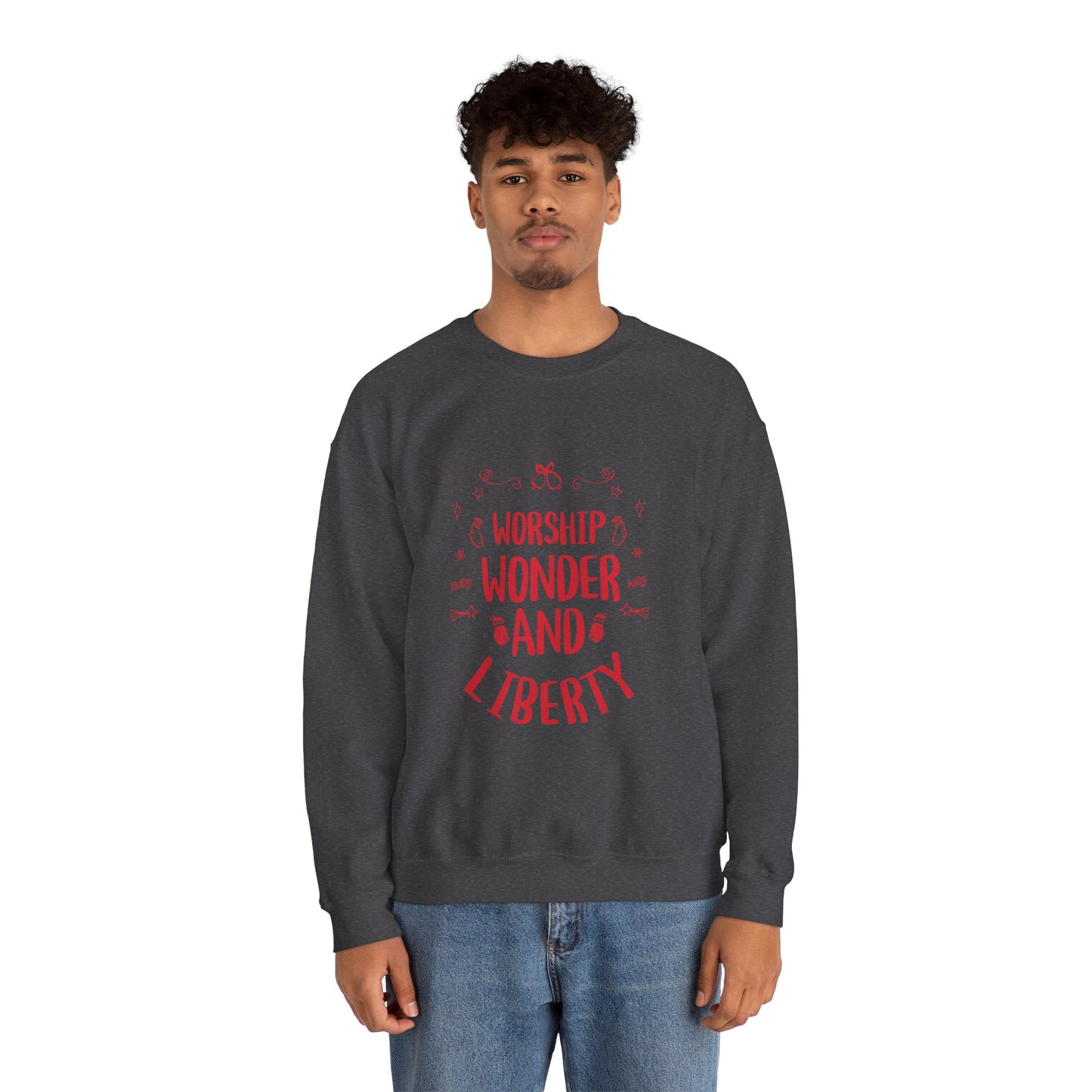 Worship Wonder Liberty Crewneck Unisex Sweatshirt