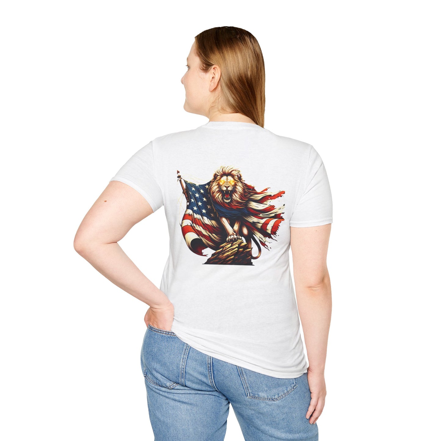 Lion of Judah USA Flag Unisex T-Shirt