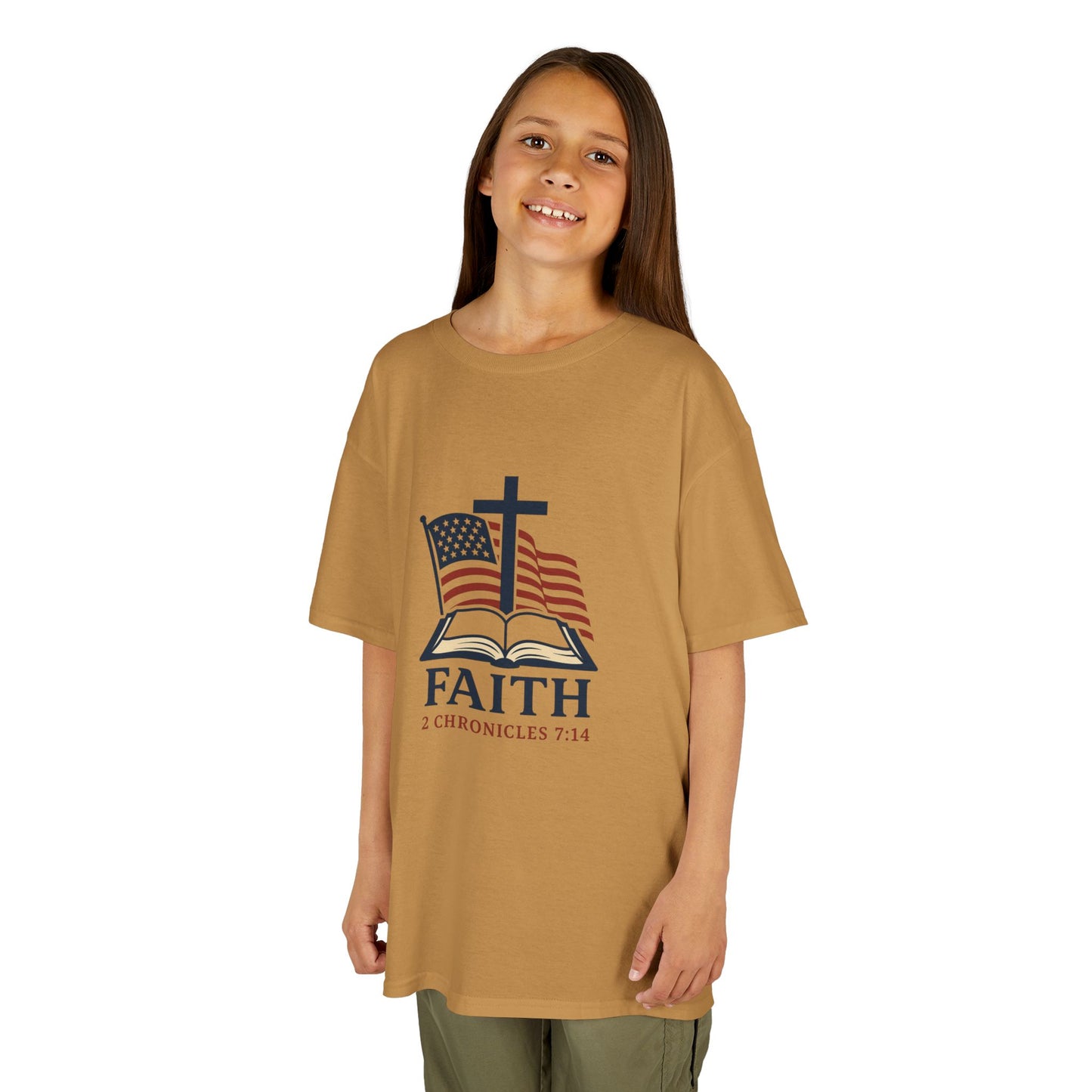 Faith & Freedom 2 Chronicles 7:14 Inspired Christian Kids Shirt