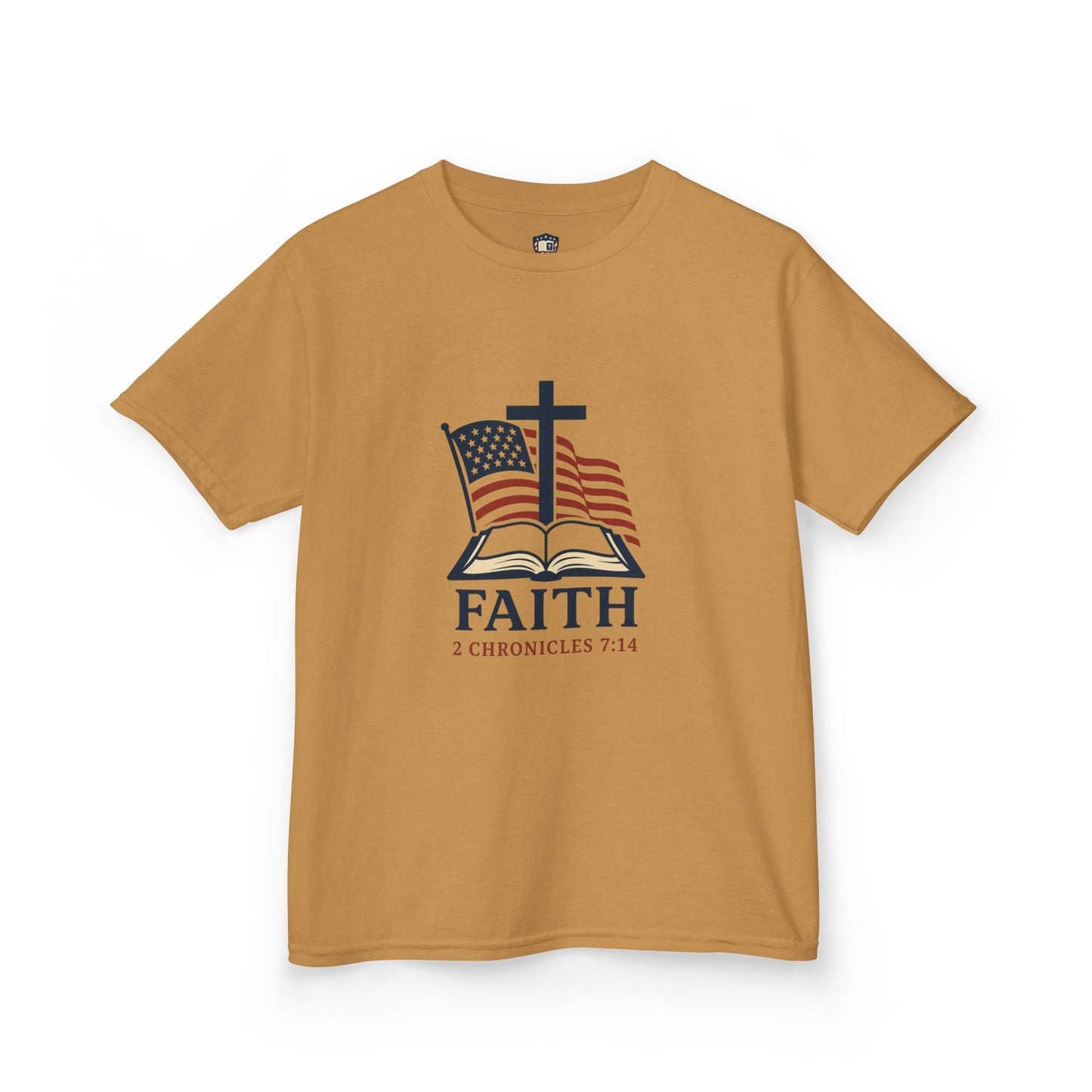 Faith & Freedom 2 Chronicles 7:14 Inspired Christian Kids Shirt