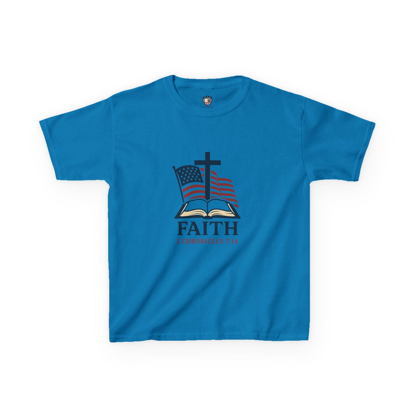 Faith & Freedom 2 Chronicles 7:14 Inspired Christian Kids Shirt