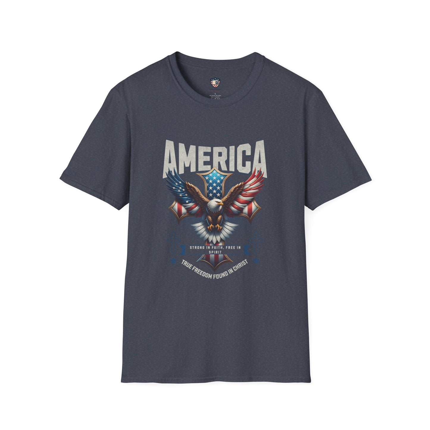 America Strong in Faith, Free in Spirit Unisex T-shirt