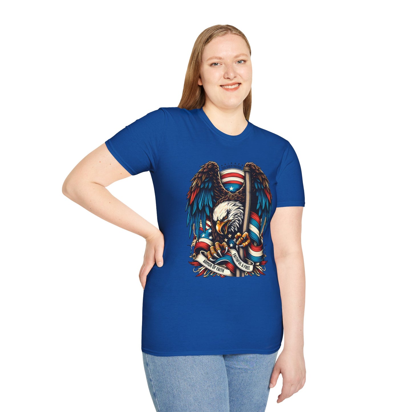 Patriotic Eagle Graphic Unisex T-Shirt
