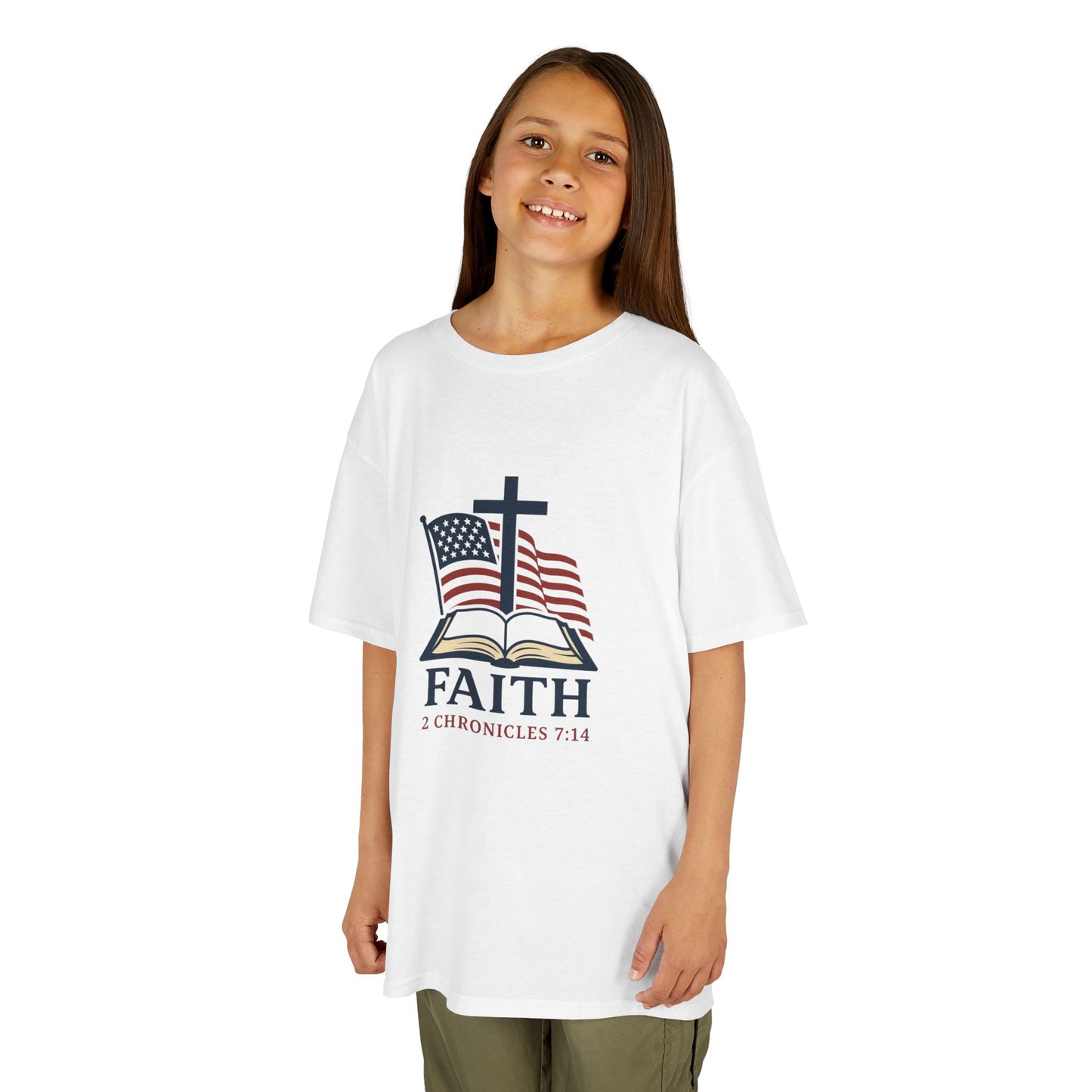 Faith & Freedom 2 Chronicles 7:14 Inspired Christian Kids Shirt