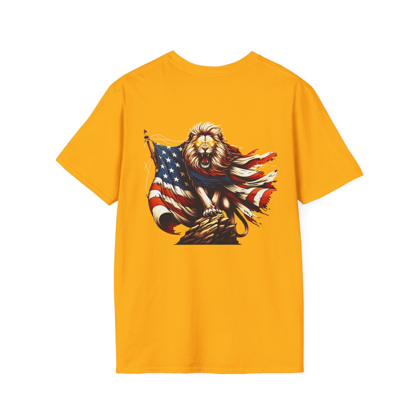 Lion of Judah USA Flag Unisex T-Shirt