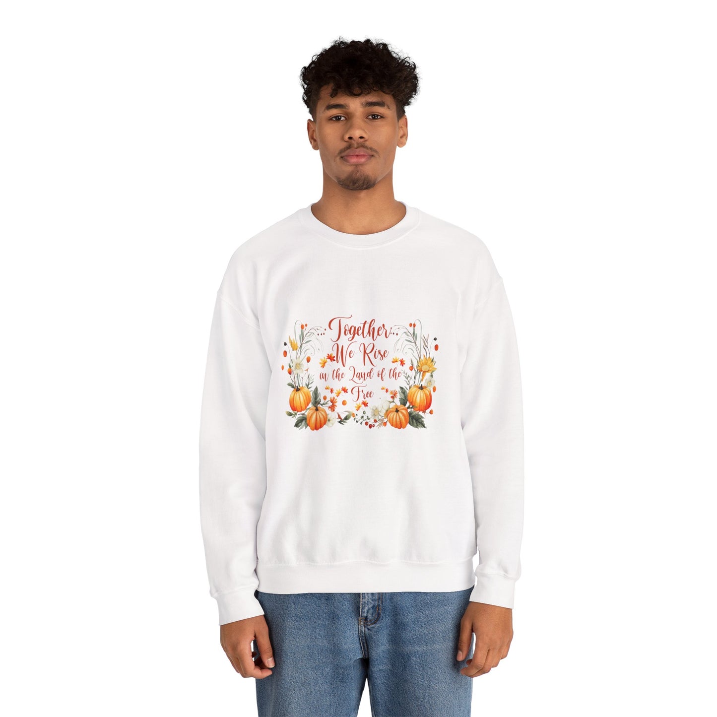 Fall Themed Unisex Sweatshirt - Together We Rise