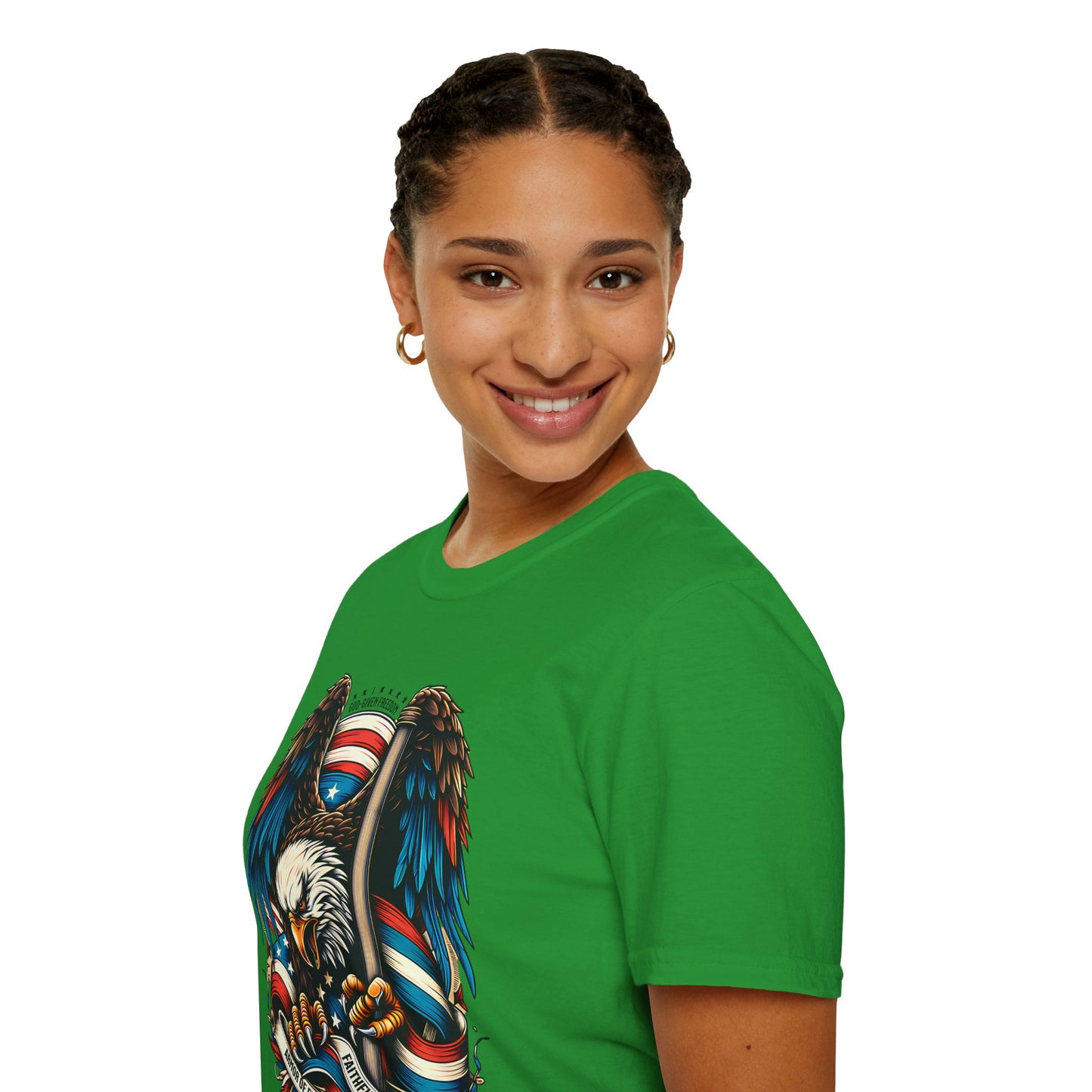 Patriotic Eagle Graphic Unisex T-Shirt