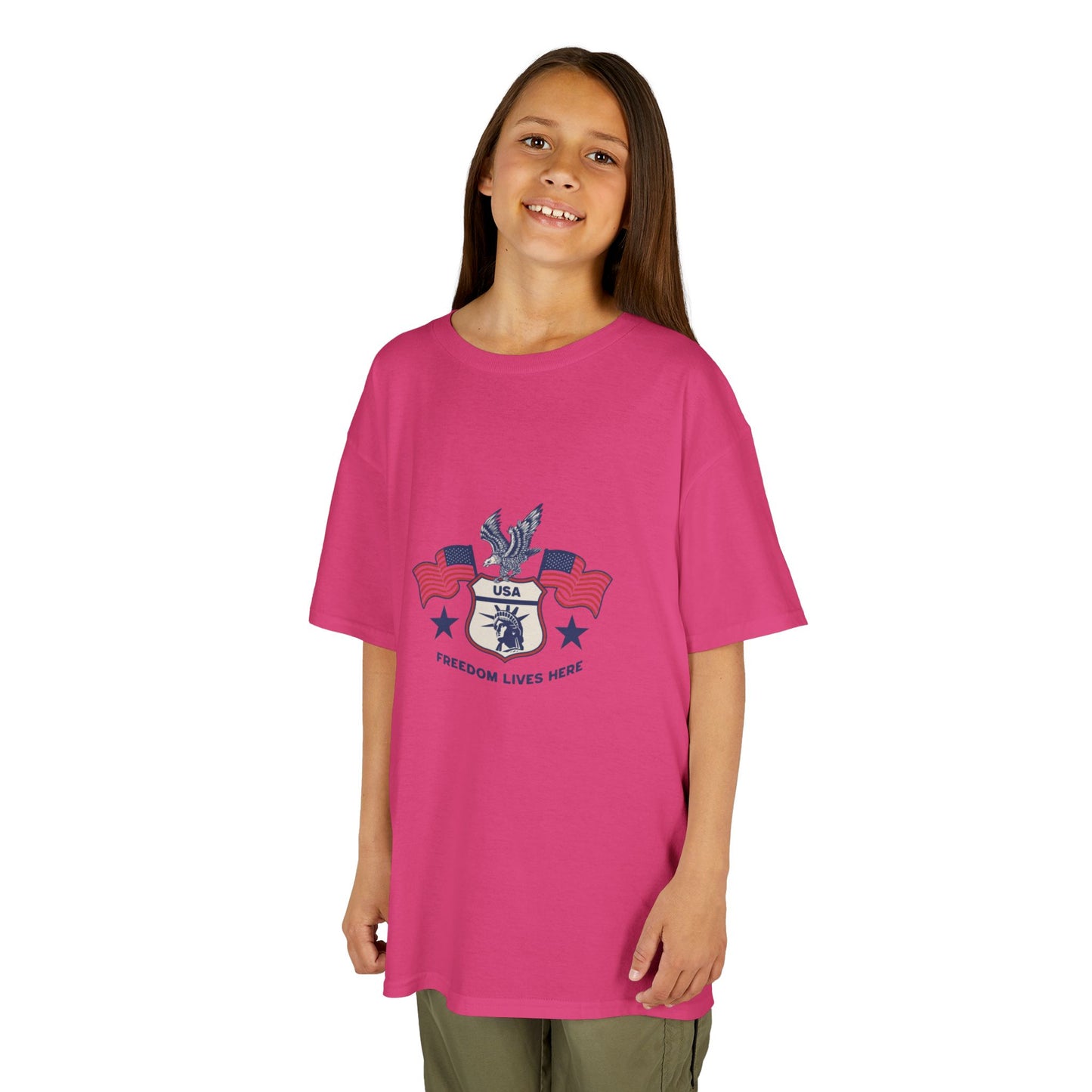 Freedom Lives Here Kids Tee for Boys and Girls