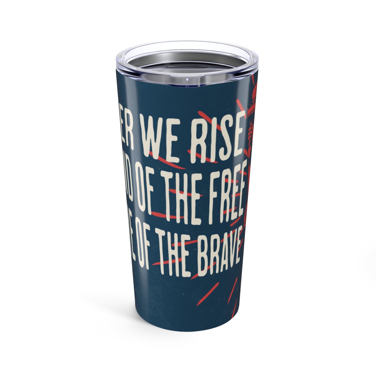 Patriotic 20oz Tumbler – Together We Rise, Land of the Free Design