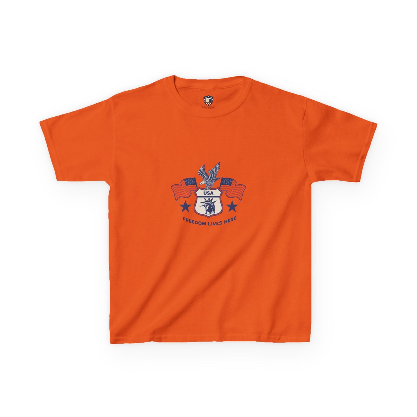 Freedom Lives Here Kids Tee for Boys and Girls